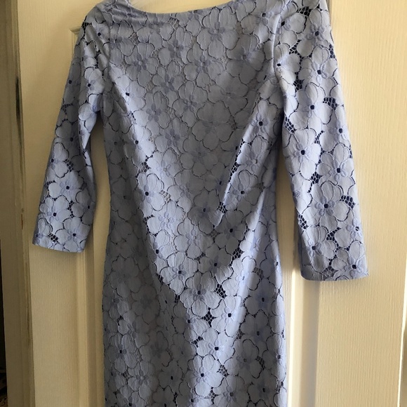 Diane Von Furstenberg Sarita Flower Lace Shift Dress - Size 0 - Picture 6 of 6